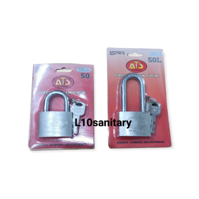 Jual Gembok Besi Nekel Ats Mm Panjang Iron Padlock Ats Mm Long