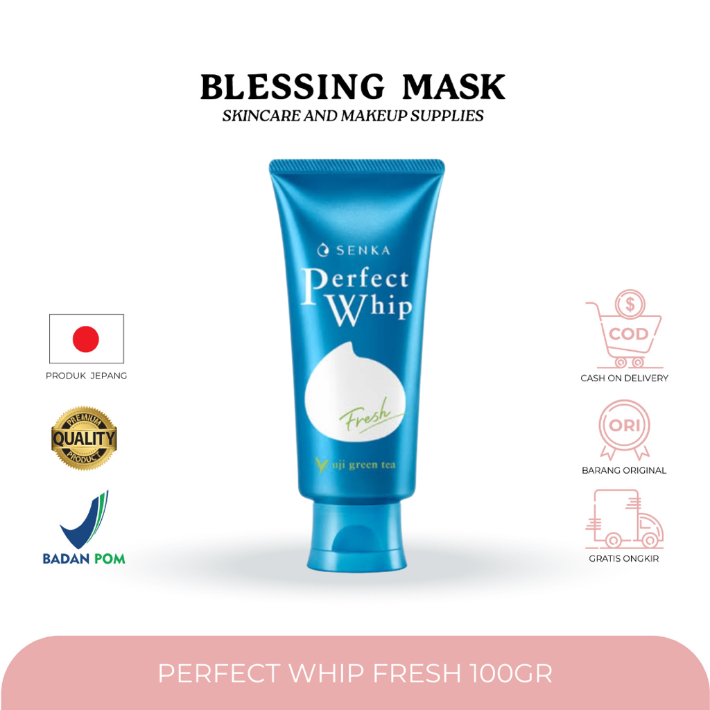 Jual SENKA Facial Foam Series Perfect Whip Acne Care White Clay