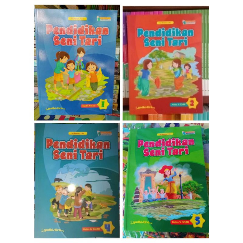 Jual BUKU PENDIDIKAN SENI TARI KELAS 1 2 4 5 KURIKULUM MERDEKA SD MI