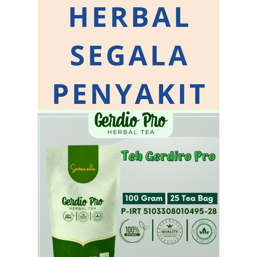 Jual Gerdio Pro Teh Obat Herbal Teh Asam Lambung Maag Gerd Kronis Ampuh