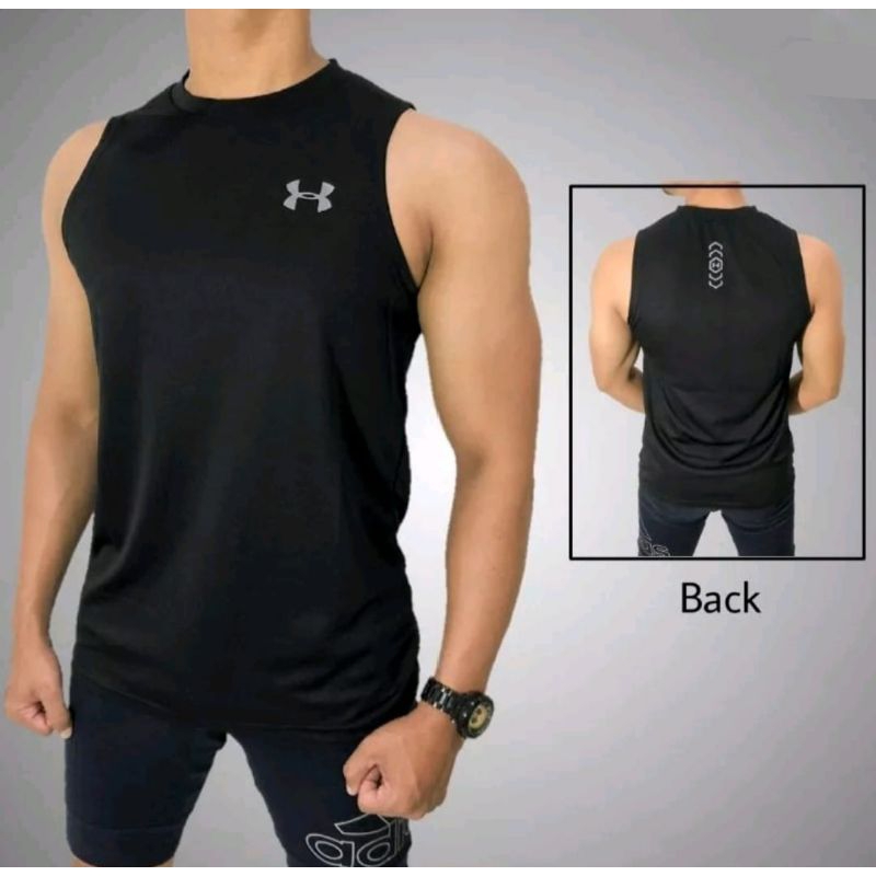 Jual Singlet Pria Olahraga Body Fit Singlet Dryfit Menyerap Keringat