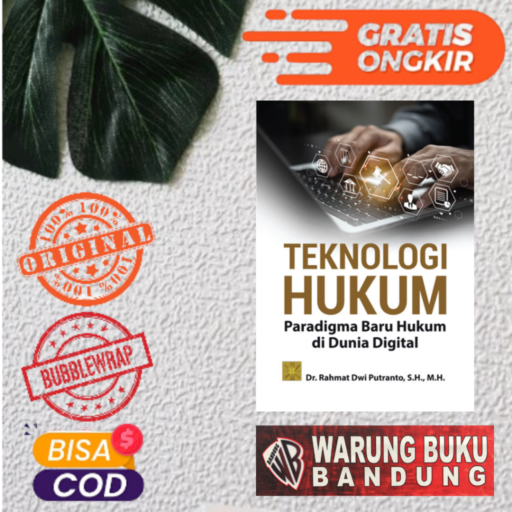 Jual Buku Teknologi Hukum Paradigma Baru Hukum Di Dunia Digital Dr