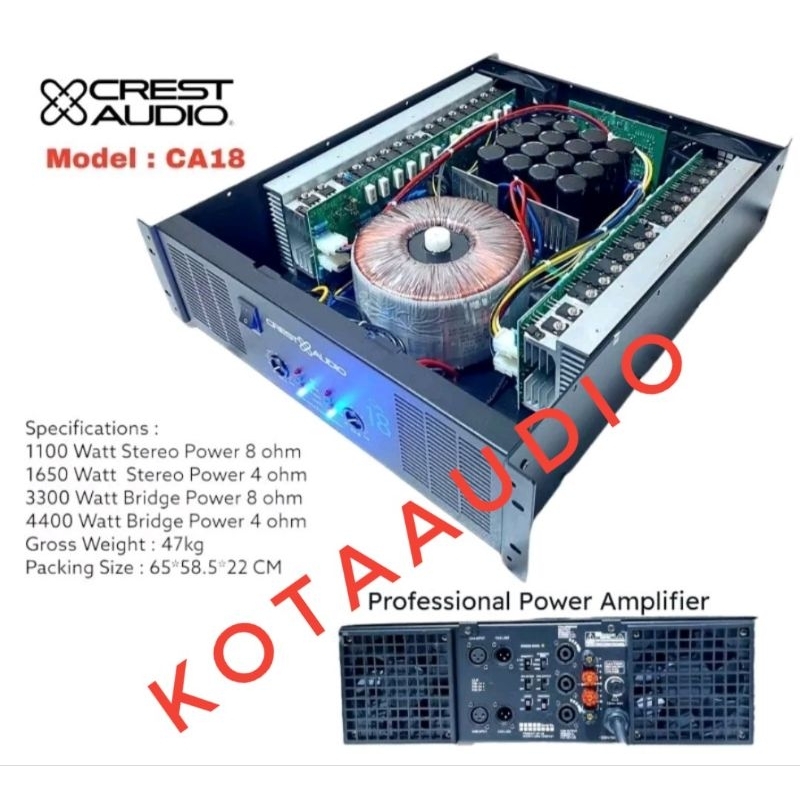 Jual Murah Berkualitas Power Amplifier Crest Audio Ca Ca Body