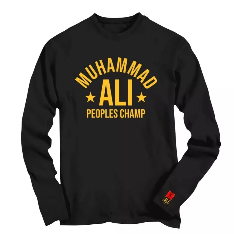 Jual LONG SLEEVE KAOS MUHAMMAD ALI PEOPLES CHAMP BAJU HIGH QUALITY PRIA