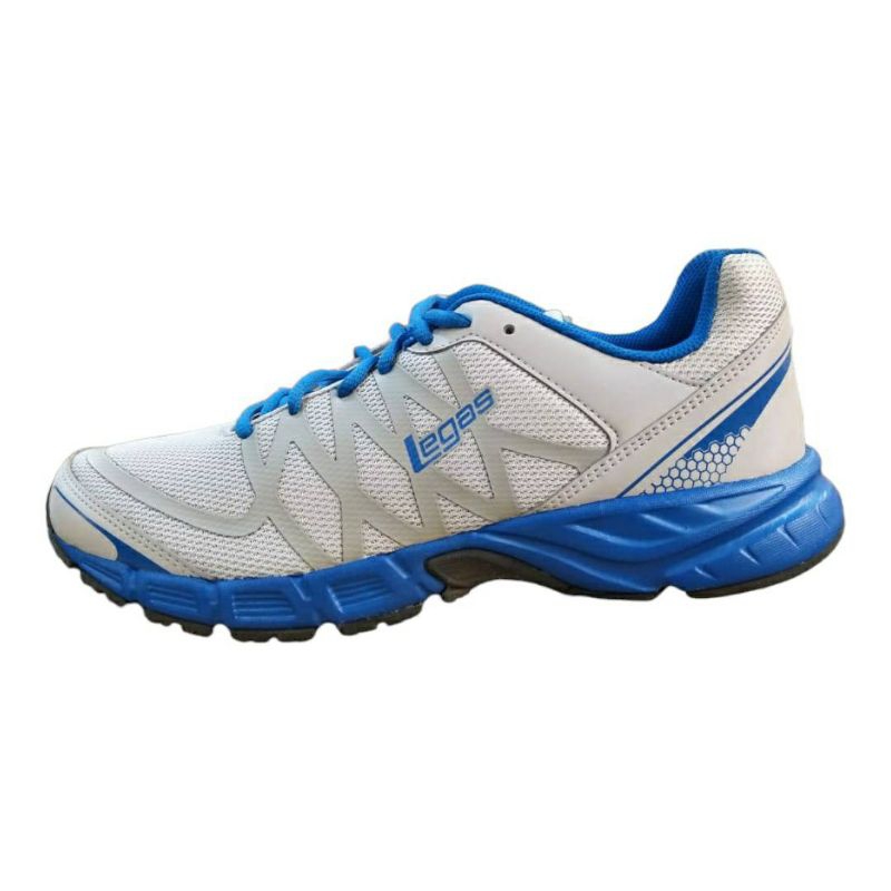 Jual Sepatu League Legas Evo La M Running Shoes Cowo Cewe Biru Sneakers