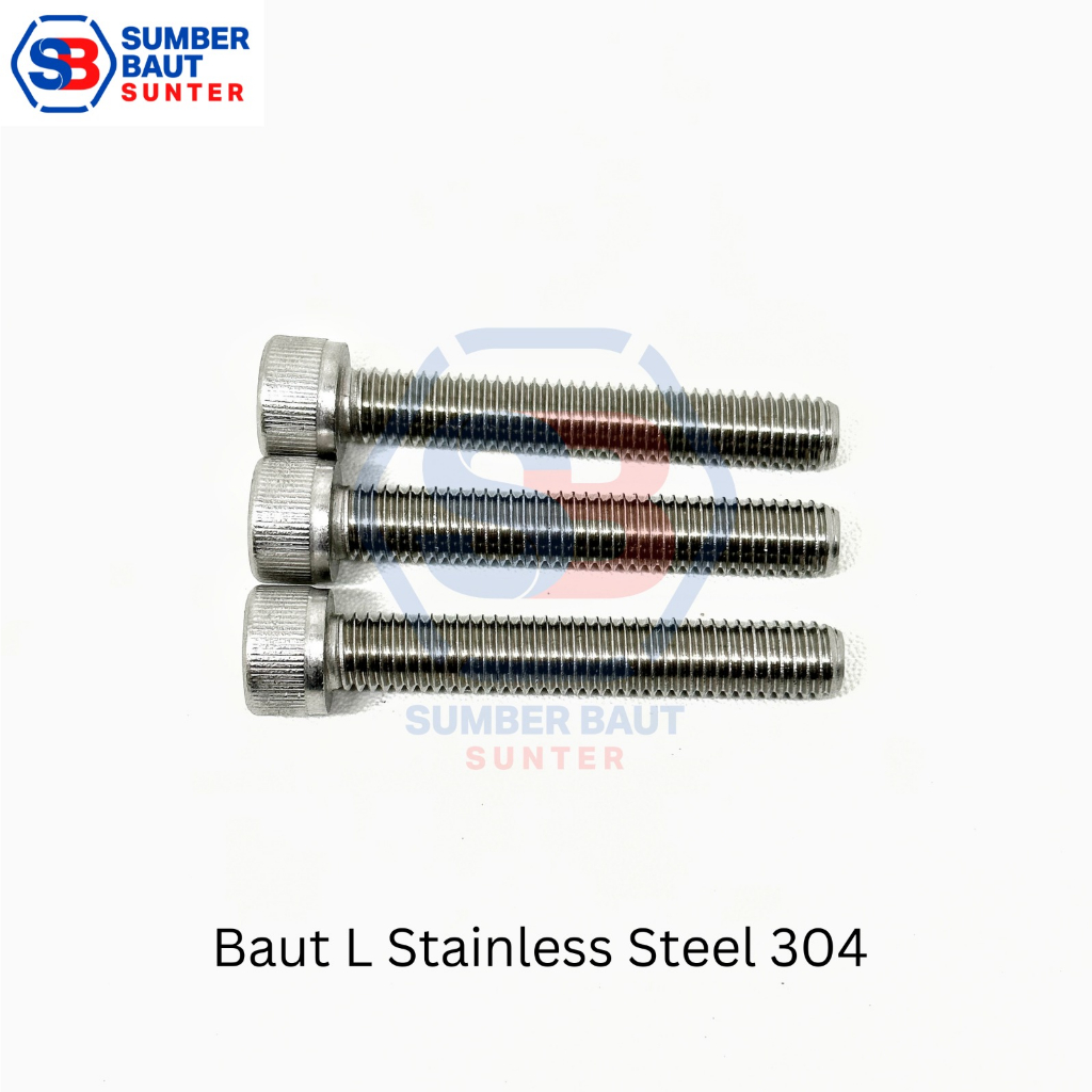 Jual M X Baut L Stainless Ss Hex Head Socket Screw X