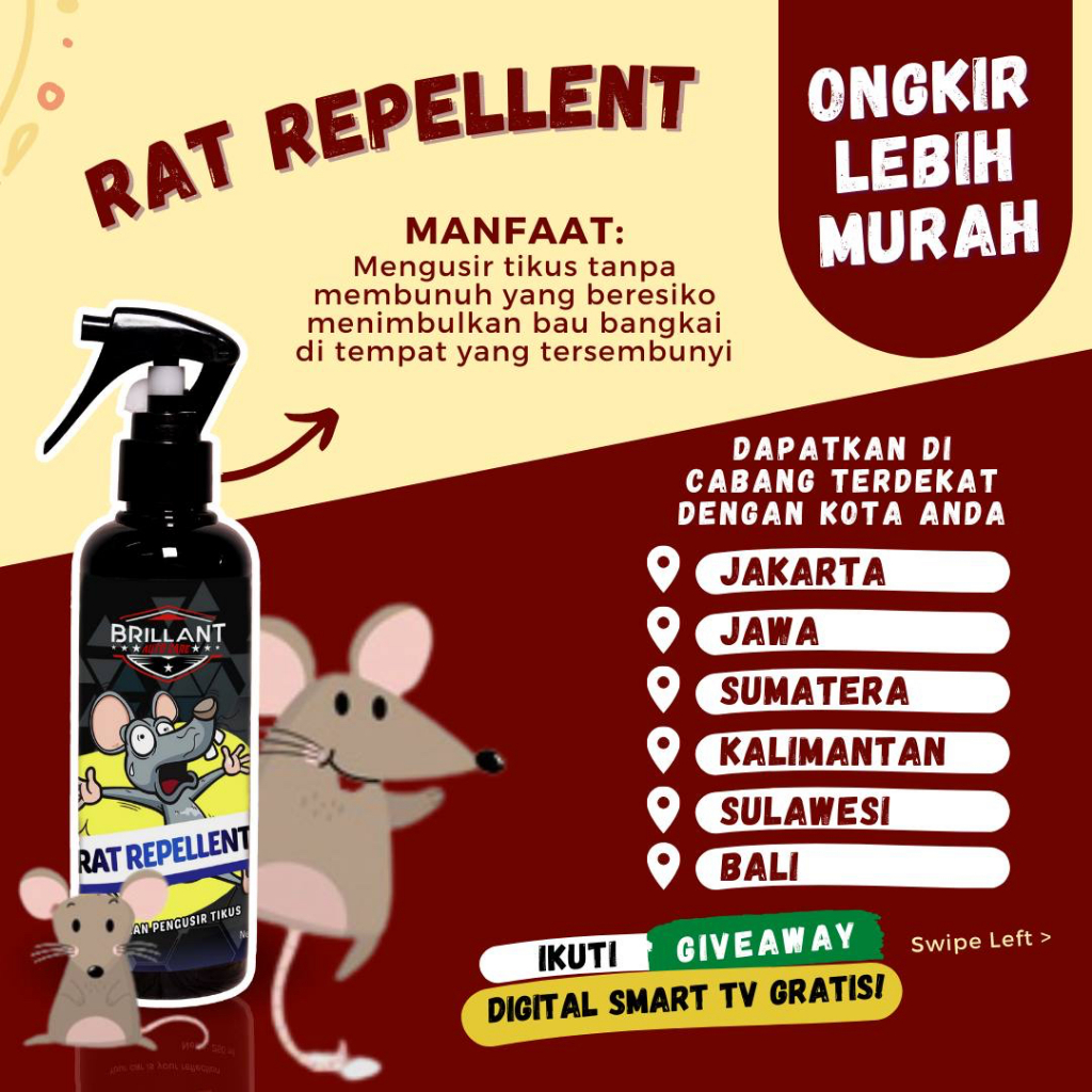 Jual Rat Repellent Pengusir Tikus Anti Tikus Mencegah Gigitan Tikus