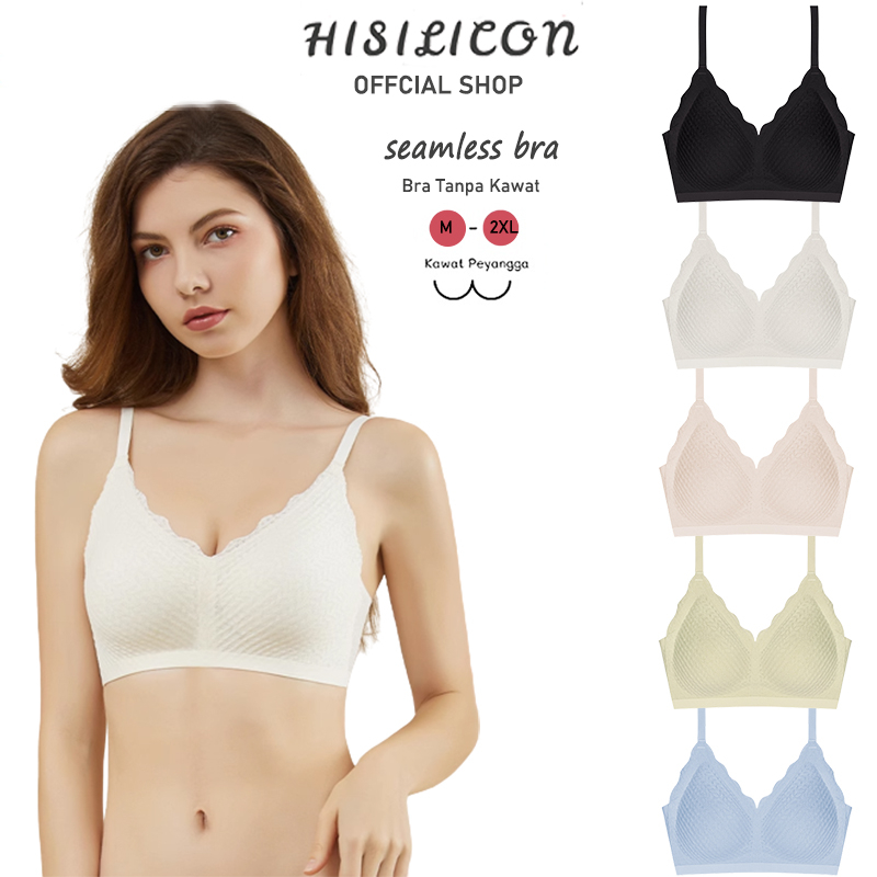 Jual Hisilicon Bra Seamless Renda Halus Bh Push Up Bra Wanita Bh Ringan