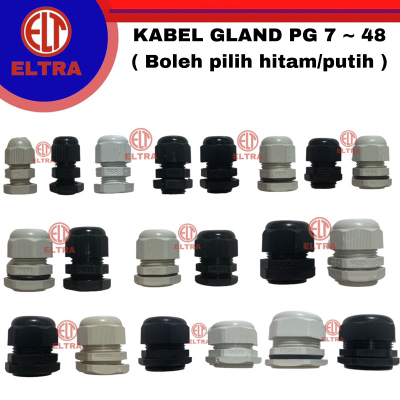 Jual Kabel Gland Cable Gland Stopper Warna Hitam Putih Pg Pg Pg