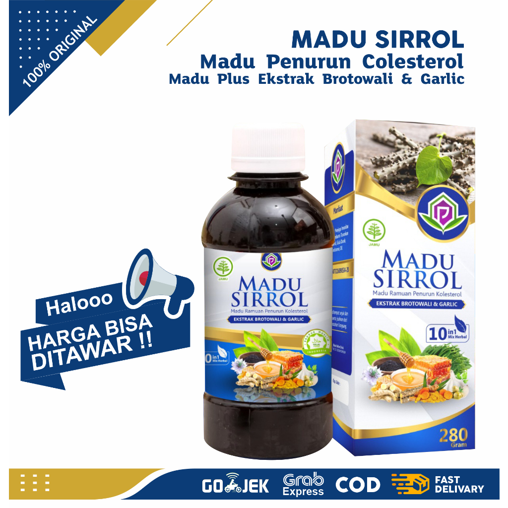 Jual Madu Penurun Kolesterol Asam Urat Madu Sirrol Original Shopee