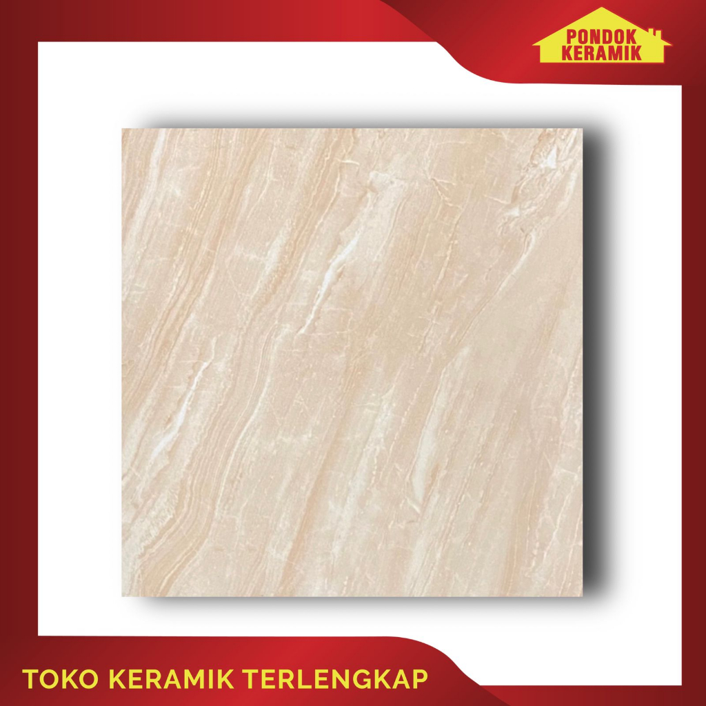 Jual Keramik Lantai Accura 40x40 Saigon Beige Motif Marble Shopee