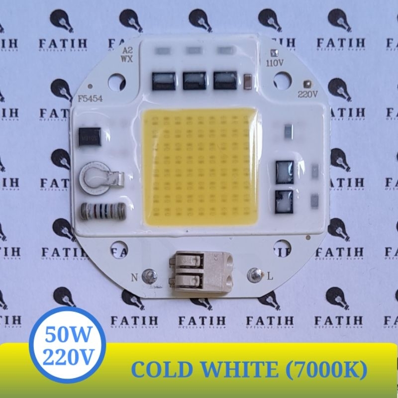 Jual LED COB 50W 220V Solderless Shopee Indonesia