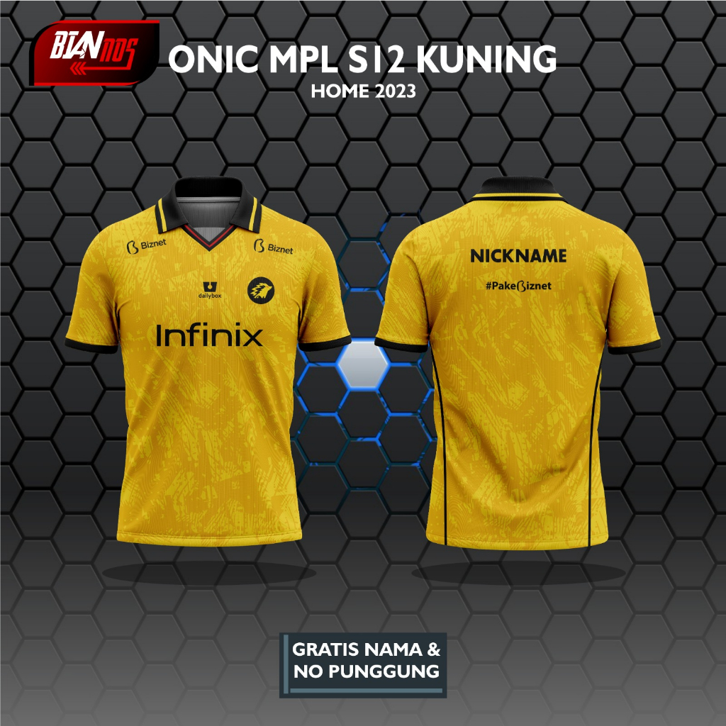 Jual Jersey Game Onic Home Mpl Season Full Printing Gratis