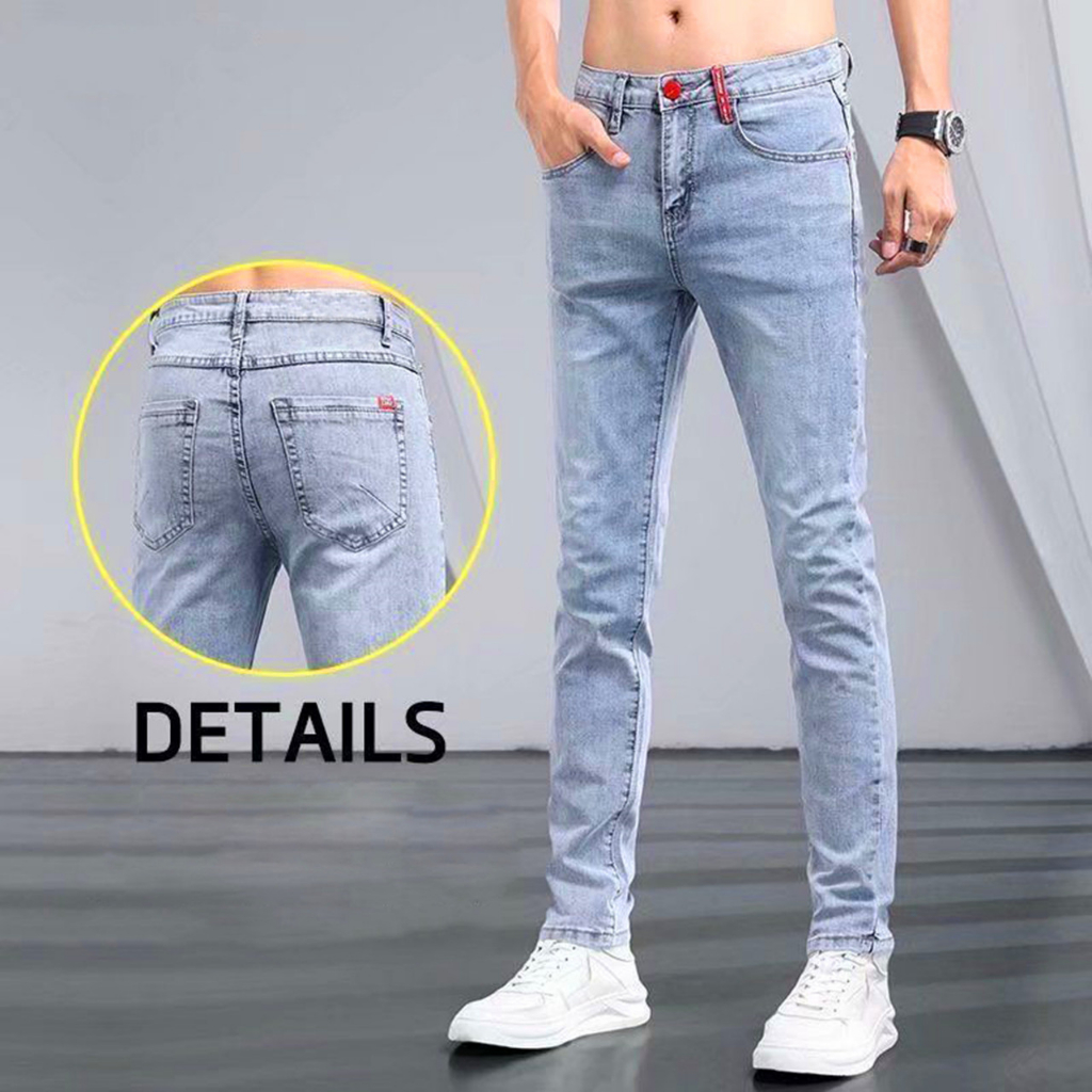 Jual Celana Jeans Pria Panjang Slimfit Stretch Jens Skinny Pensil Cowok