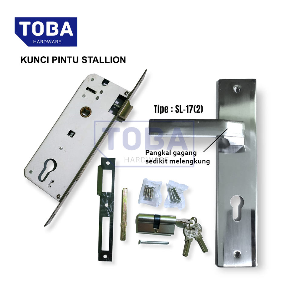 Jual Kunci Pintu Stallion L Set Gagang Pintu Rumah Tipe Sl Besar