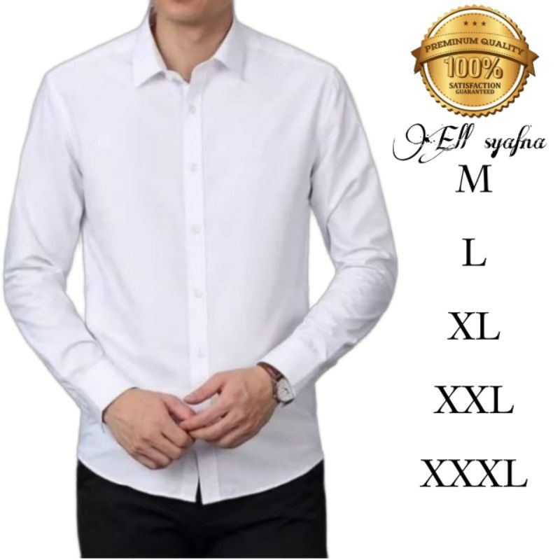 Jual Kemeja Putih Polos Kemeja Formal Kemeja Putih Polos Pria