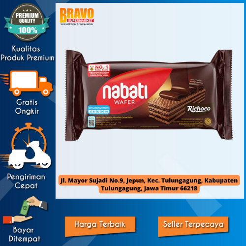 Jual Bravo Supermarket Tulunagung Nabati Richoco Wafer Krim Cokelat