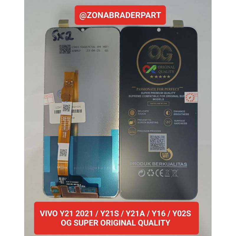 Jual LCD TS VIVO Y21 2021 Y21S Y21A Y16 Y02S OG SUPER