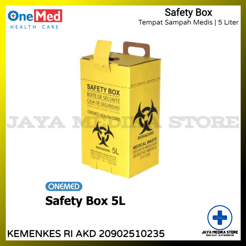 Jual Safety Box Biohazard L Tempat Sampah Medis Liter Onemed