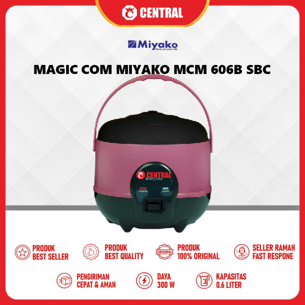 Jual Magic Miyako MCM 606B SBC MCM 606 B RICE COOKER 0 63L Shopee