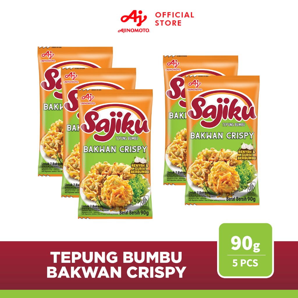 Jual SAJIKU Tepung Bumbu Bakwan Crispy Sachet 90g 5 Pcs Shopee