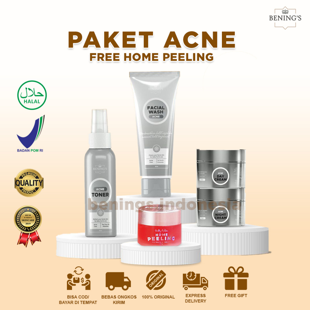 Jual BENINGS SKINCARE BY DR OKY PRATAMA PAKET ACNE OILY BENINGS