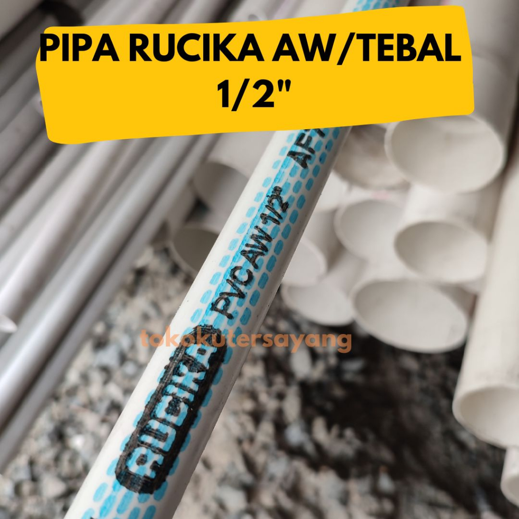 Jual PIPA RUCIKA PARALON METERAN TIPE AW D 1 2 3 4 Shopee Indonesia