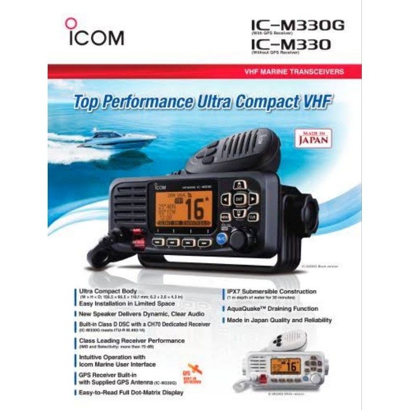 Jual IC M330 Rig Marine VHF Ori Baru ICM330 Radio Komunikasi Kapal