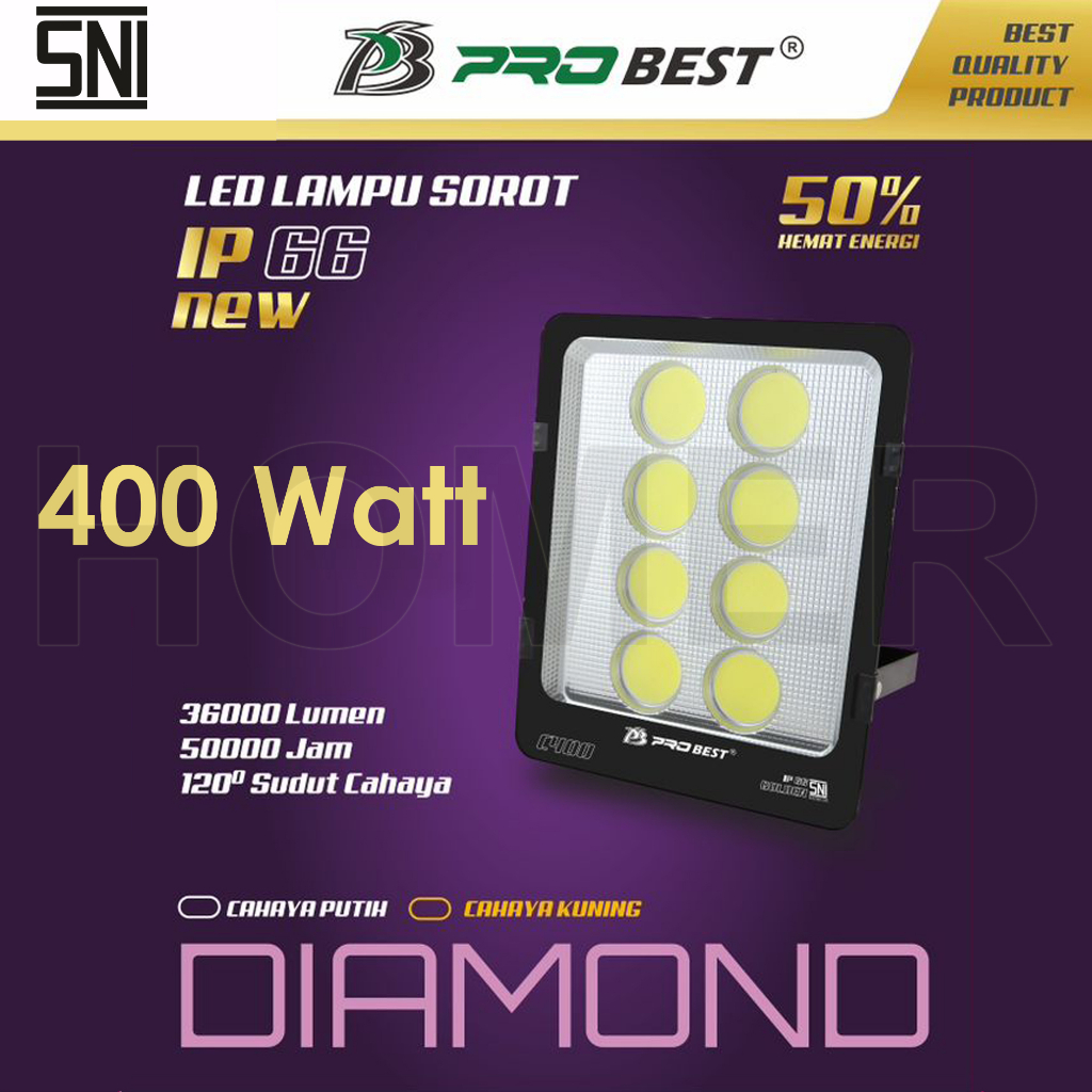 Jual PROBEST Diamond Lampu LED Sorot COB Lampu Tembak LED COB Ip66 SNI