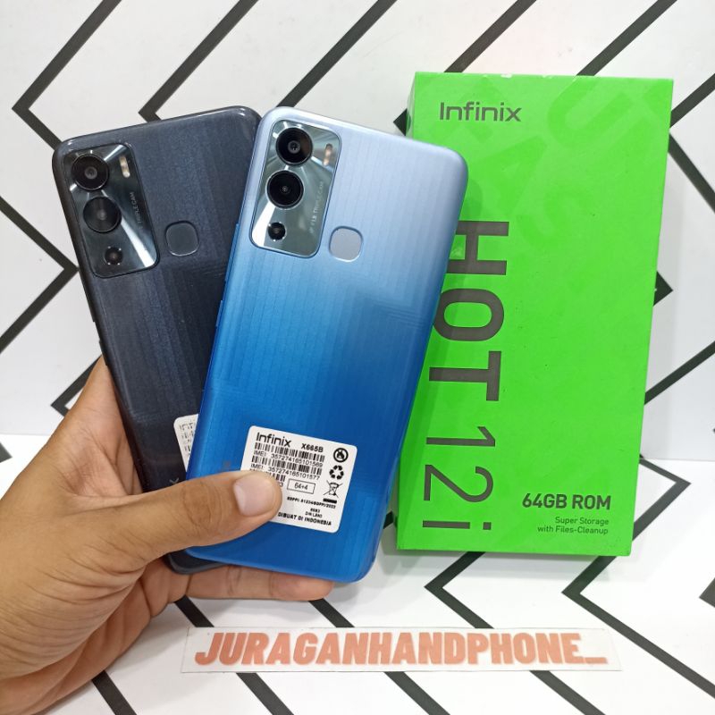 Jual Infinix Hot 12i 4 64GB Hp Second Seken Bekas Fullset Shopee