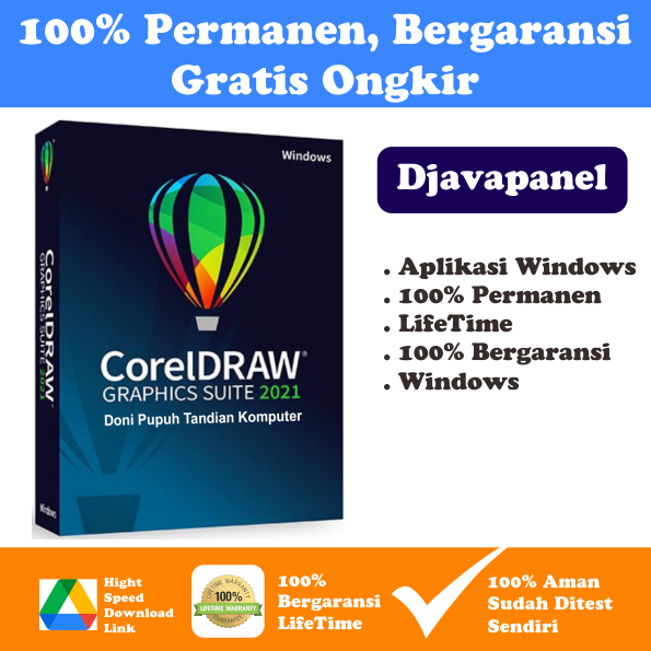 Jual Corel Draw 2021 64 Bit Full Version Lifetime Permanen Windows