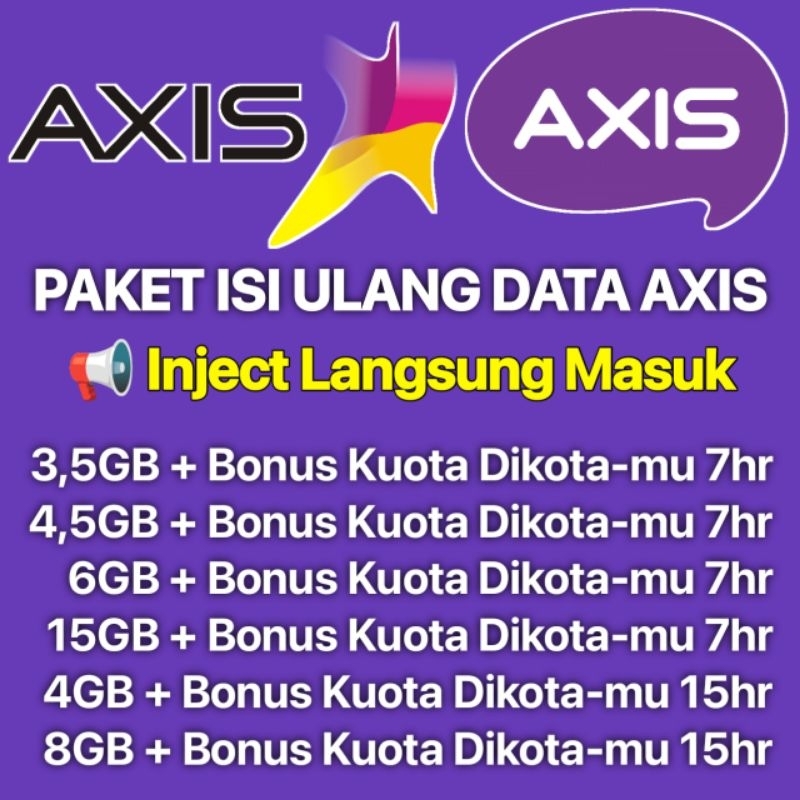 Jual Paket Data Axis Voucher Axis Aigo Shopee Indonesia