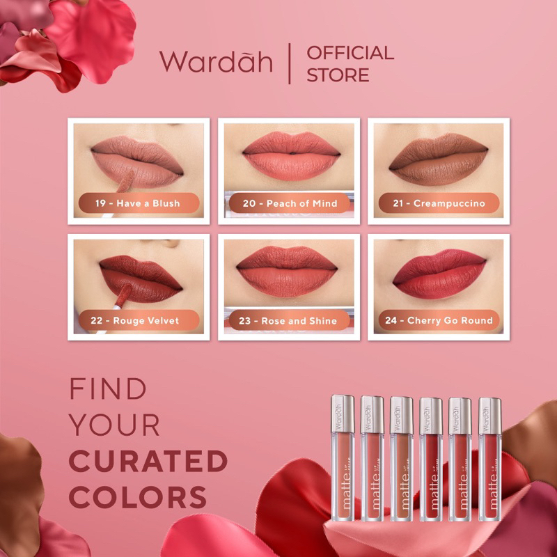 Jual WARDAH EXCLUSIVE MATTE LIP CREAM ALL SHADE BEST SELLER Shopee