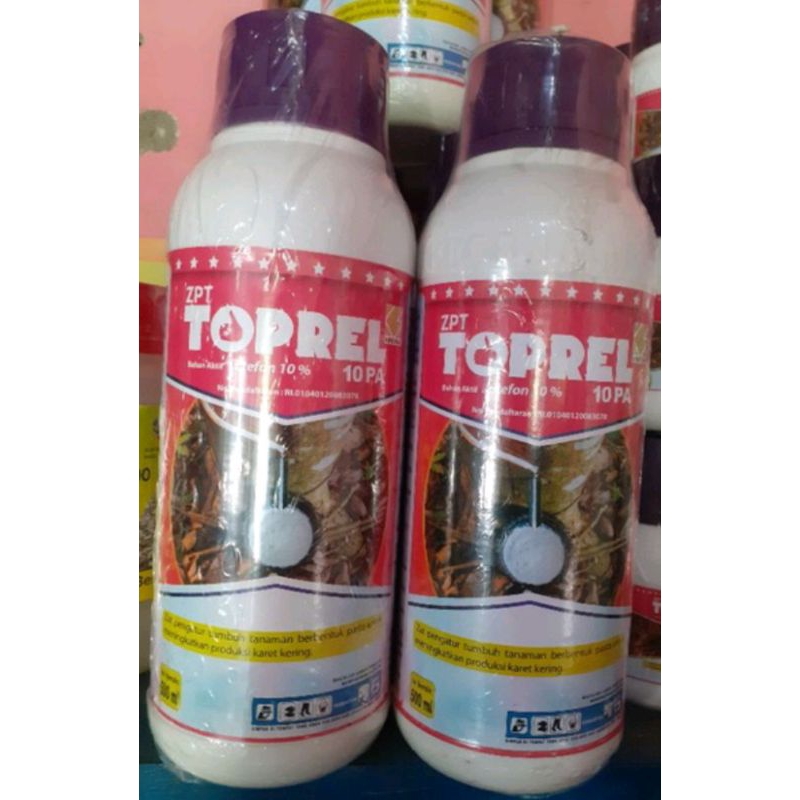 Jual ZPT TOPREL 10 PA Vitamin Perangsang Getah Karet 500 Ml Shopee