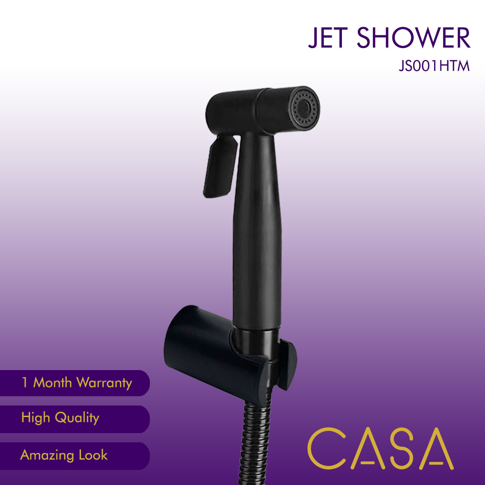 Jual CASA Jet Shower Bidet Toilet Spray Gun Stainless Black SUS 304