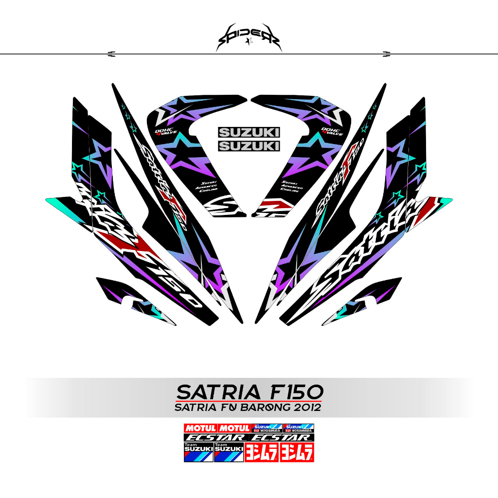 Jual Satria F Striping Suzuki Ecstar Satria Fu Barong