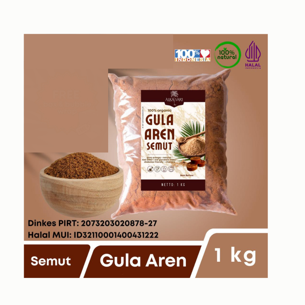 Jual Gula Aren Semut Nira Aren Bubuk Organik 1Kg Shopee Indonesia