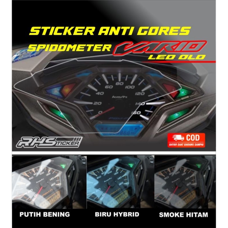 Jual Stiker Antigores Spidometer Vario New LED Old Shopee Indonesia