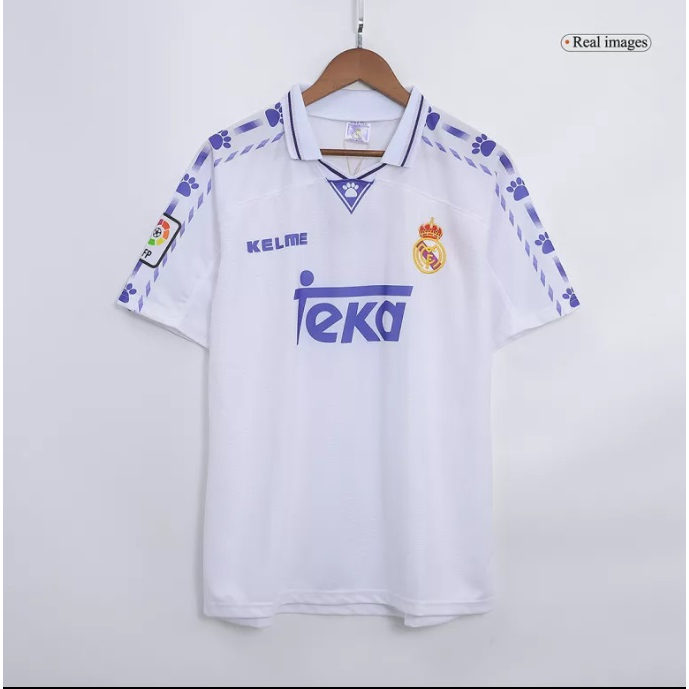 Jual BAJU BOLA JERSEY REAL MADRID HOME RETRO 1996 1997 KELME JERSEY