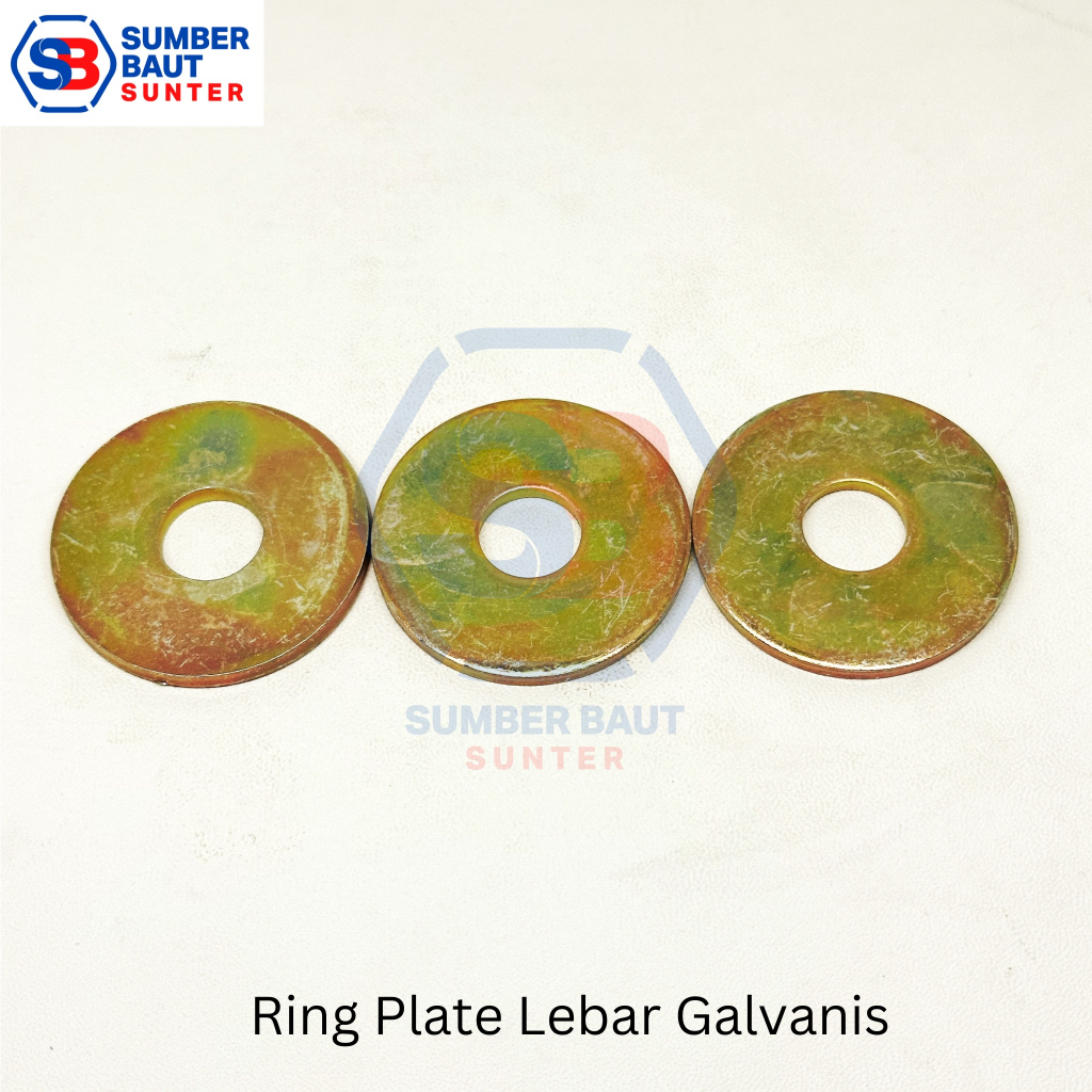 Jual M X X Ring Plat Lebar Galvanis Wp Washer Plate Mm