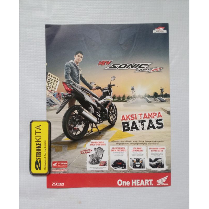 Jual Poster Iklan Honda New Sonic R Shopee Indonesia