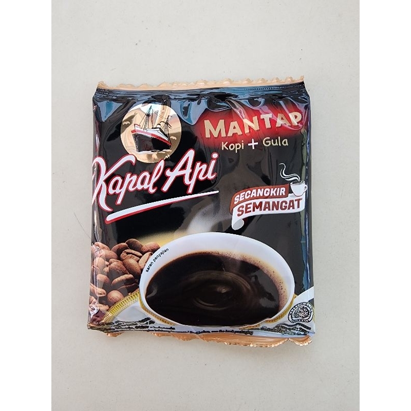 Jual Kopi Kapal Api Mantap Kopi Plus Gula Shopee Indonesia