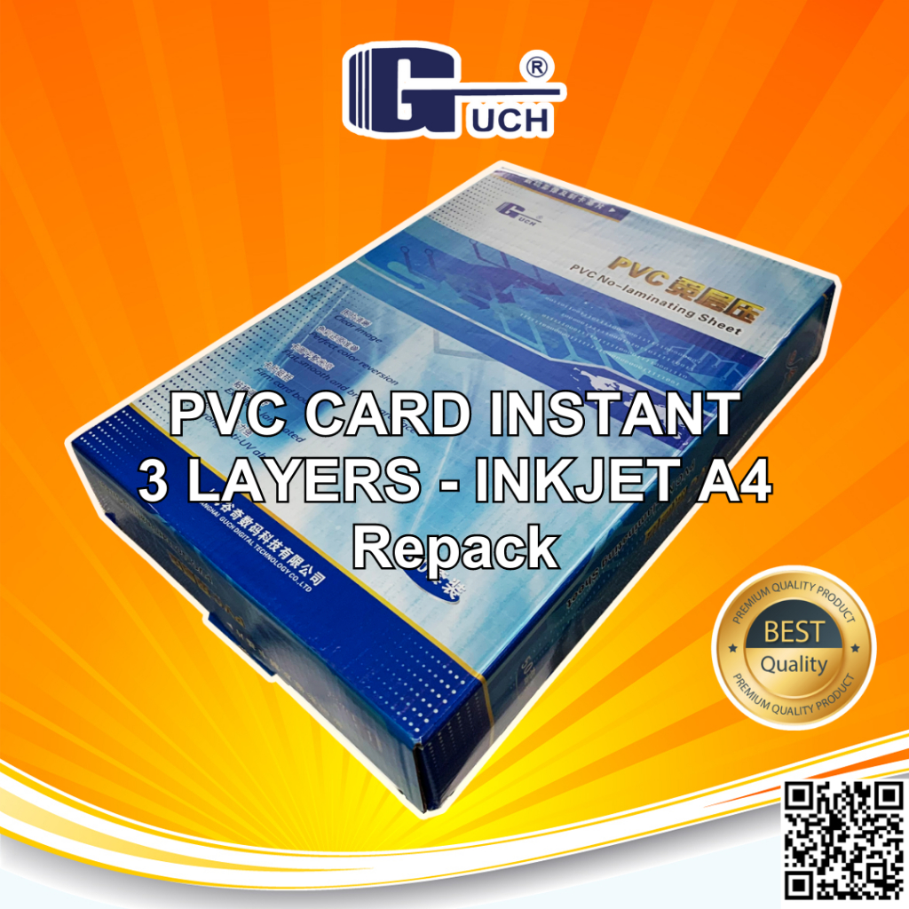 Jual Guch Pvc Id Card Pet Instant Printer Inkjet A Mm Dye Pigment