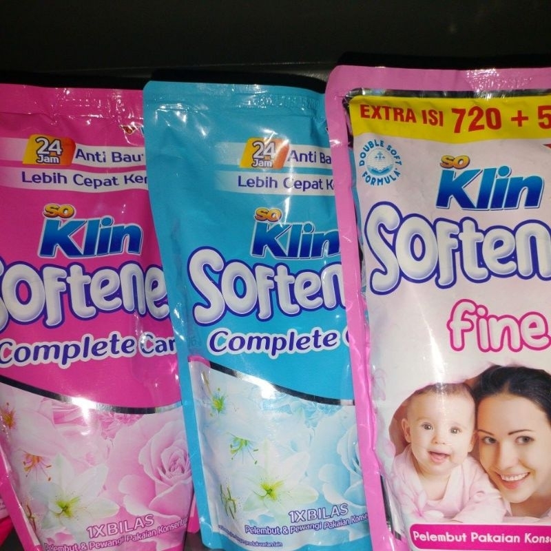 Jual Soklin So Klin Softener Sekali Bilas Fine Pouch 650ml Shopee