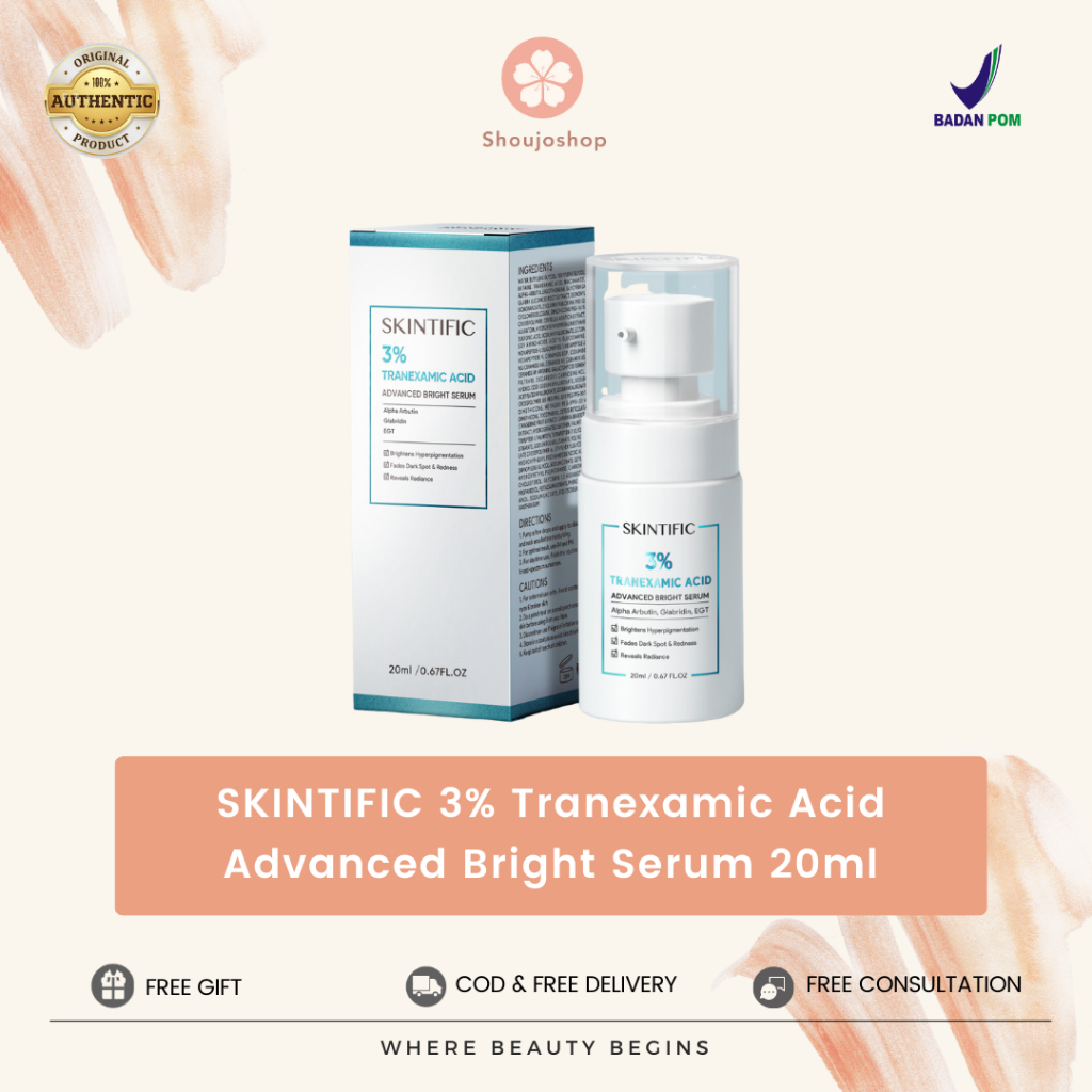 Jual SKINTIFIC 3 Tranexamic Acid Advanced Bright Serum 20ml Shopee