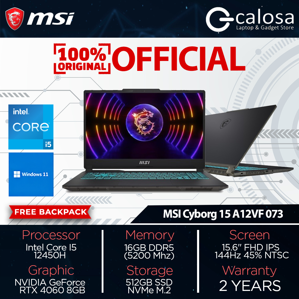 Jual Laptop Gaming Msi Cyborg A Vf S K Intel Core I