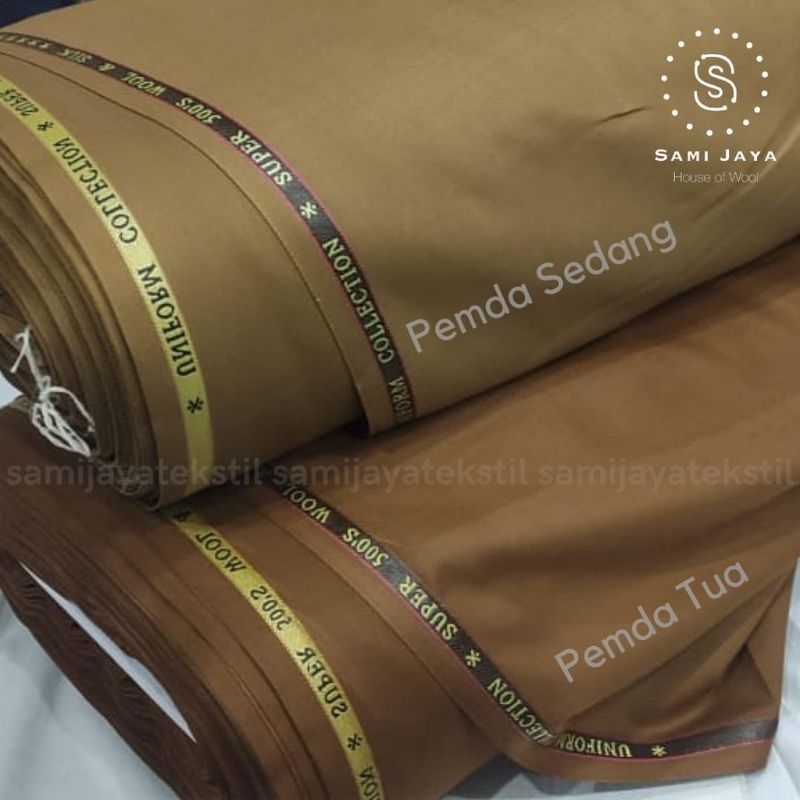 Jual Kain Khaki Pemda Lanificio Katun Premium Seragam Dinas Pdh Asn