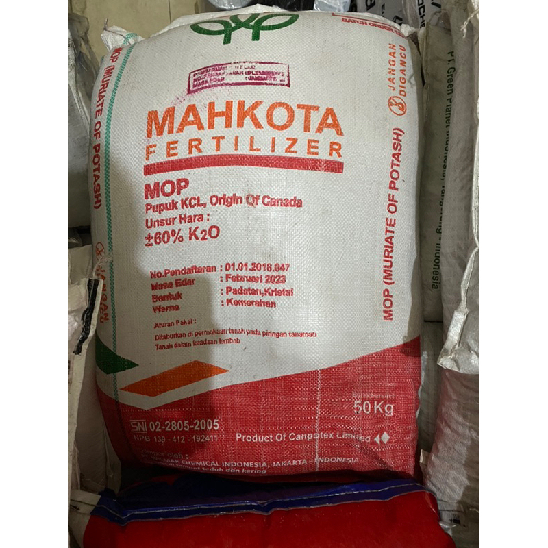 Jual Pupuk Kcl Mahkota Kg Kemasan Repack Kcl Mahkota Fertilizer