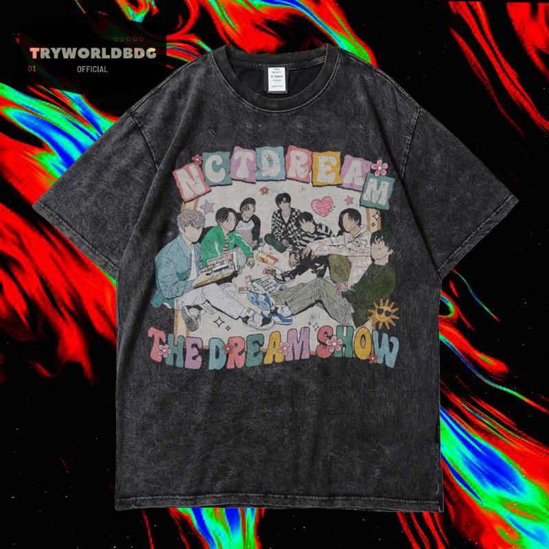 Jual Tryworldbdg Official Nct Dream Kaos Oversized Kaos Washed