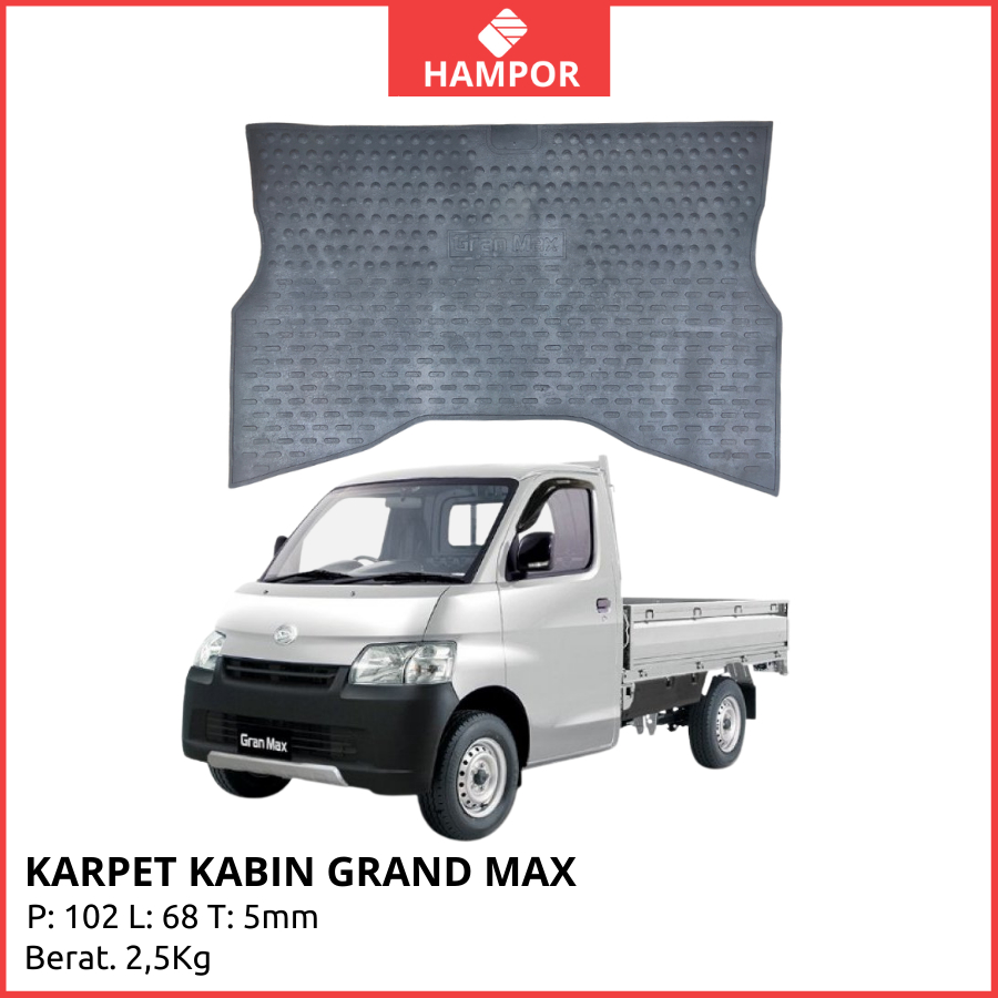 Jual Karpet Karet Lantai Kabin Depan Mobil Daihatsu Grandmax Pick Up